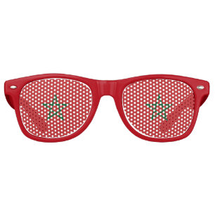 Party Shades Sunglasses - Morocco flag