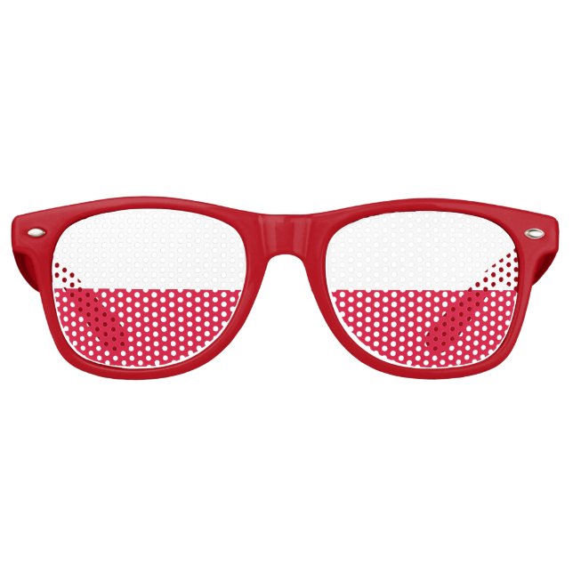 Party Shades Sunglasses - Poland flag (Front)