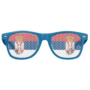 Party Shades Sunglasses - Serbia flag