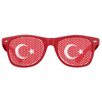 Party Shades Sunglasses - Turkey flag