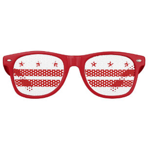 Party Shades Sunglasses - Washington DC flag