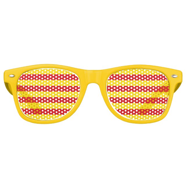 Party Shades Sunglasses with flag of Catalonia (Front)