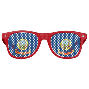 Party Shades Sunglasses with flag of Idaho, USA