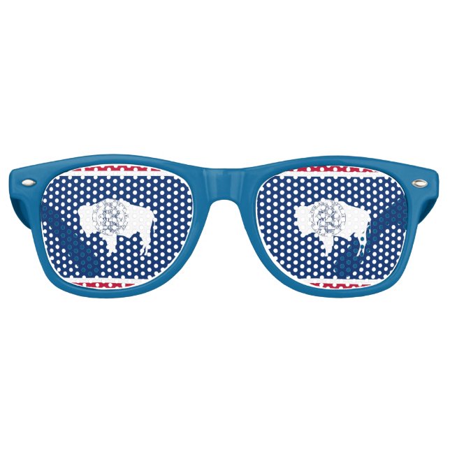 Party Shades Sunglasses - Wyoming flag (Front)