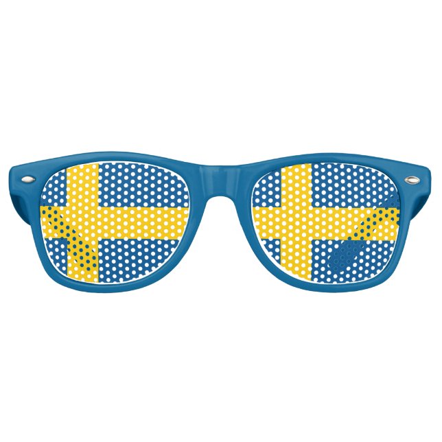 Party Shades & Sweden Sunglasses / Swedish flag (Front)