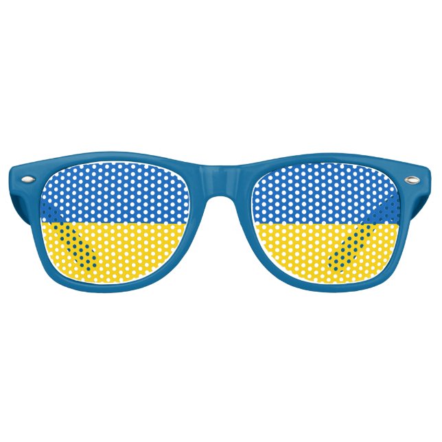 Party Shades & Ukraine Sunglasses / Ukrainian flag (Front)