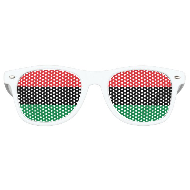 Party Shades & UNIA Sunglasses / Pan African flag (Front)