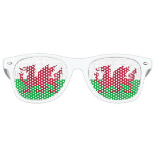 Party Shades & Wales Sunglasses / Welsh flag