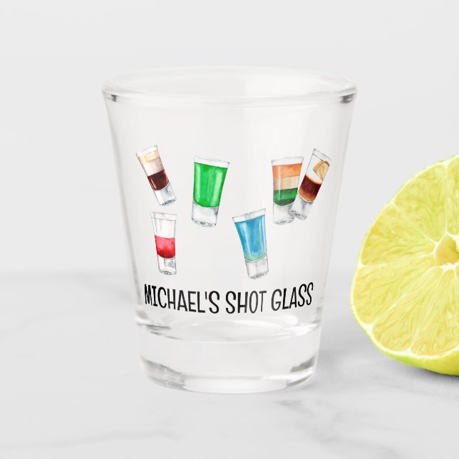 Party Shot Drink Alcohol Party Personalized Gift Shot Glass (Front)