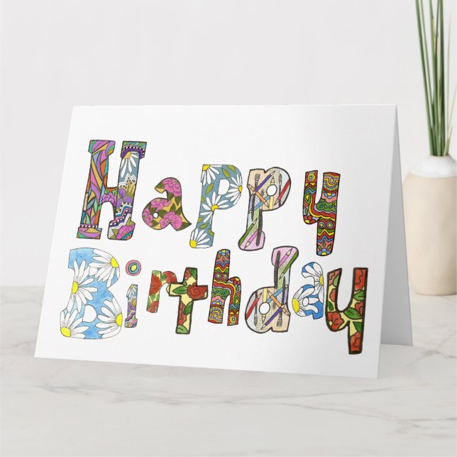 Party Size Birthday Card (Front)