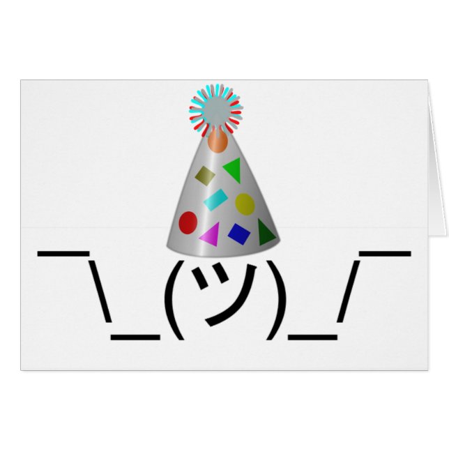 Party Smugshrug - Customizable (Front Horizontal)