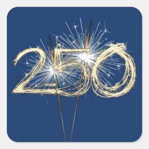 Party Sparklers For America's 250th Birthday Square Sticker