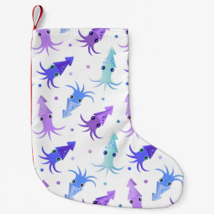 Party Squid Pattern Small Christmas Stocking