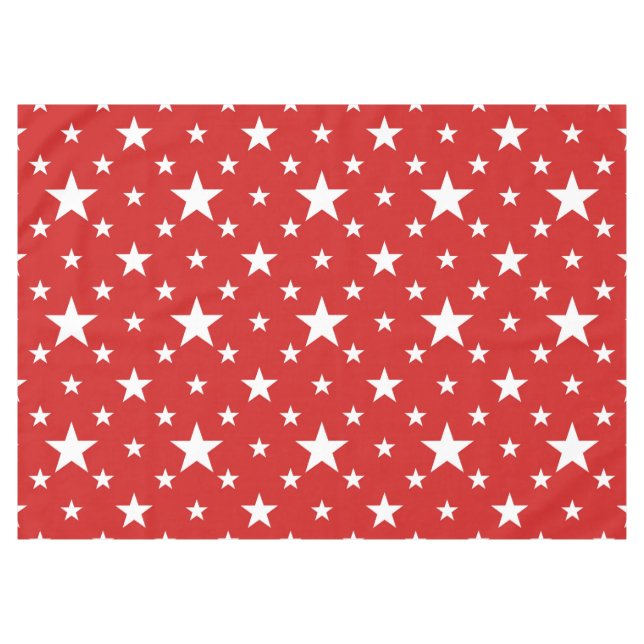 Party Stars on Red Tablecloth (Front (Horizontal))