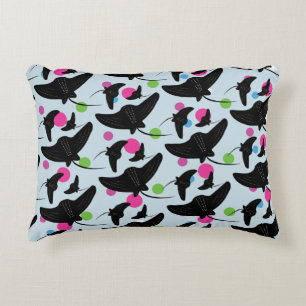 Party Stingray Colourful Pattern   Accent Pillow