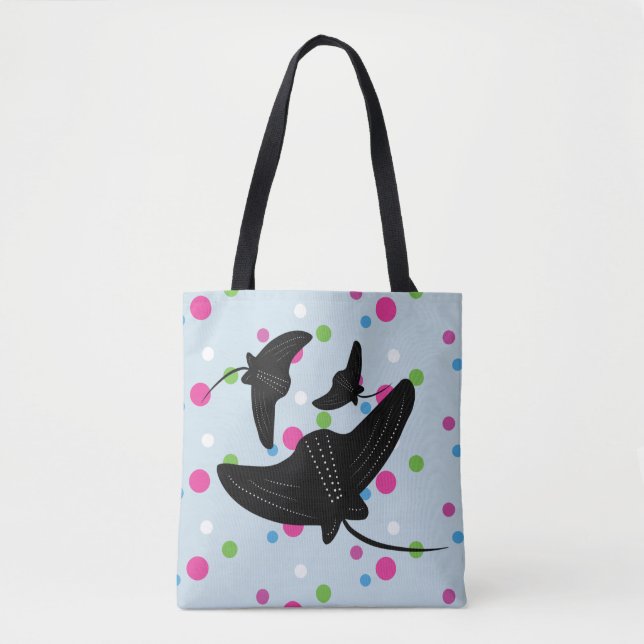 Party Stingray Colourful Pattern    Tote Bag (Front)