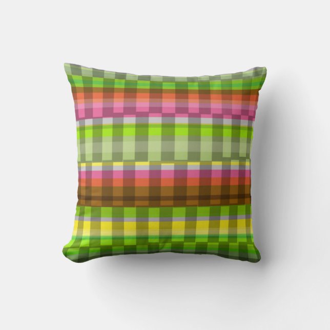 Party Stripe Throw Pillow (Front)