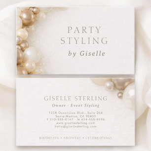 Party Styling Decorating Business Card
