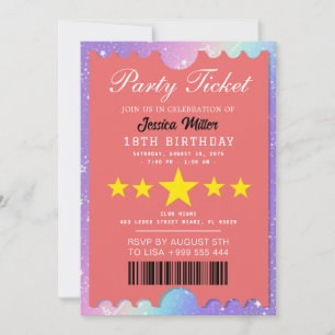 Party Ticket Invitation
