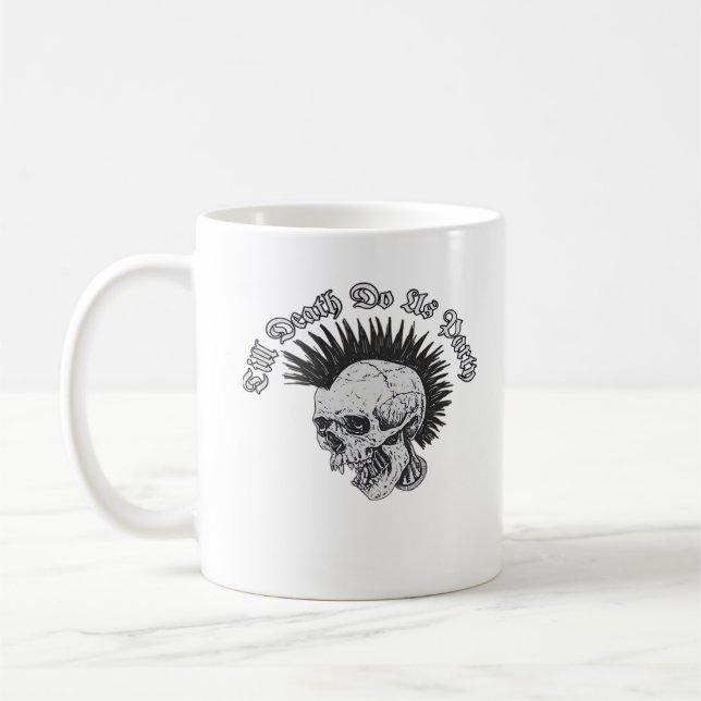 Party Till Death Do Us Party Halloween Coffee Mug (Left)