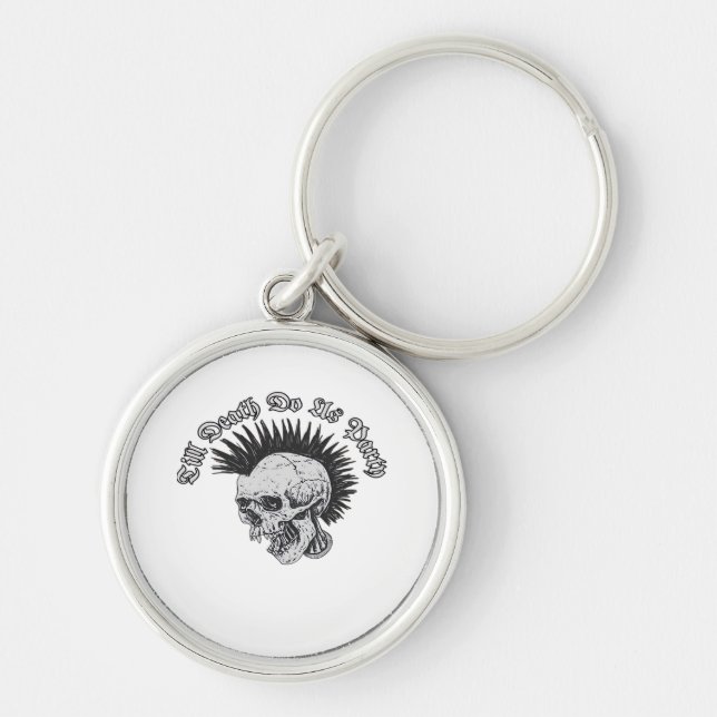 Party Till Death Do Us Party Halloween Keychain (Front)