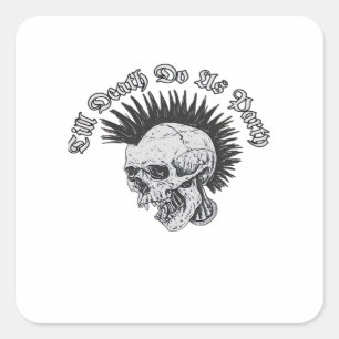 Party Till Death Do Us Party Halloween Square Sticker
