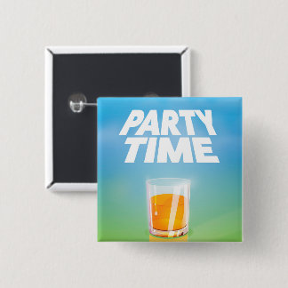 Party Time 2 Inch Square Button