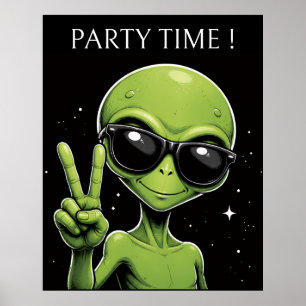 Party time alien poster