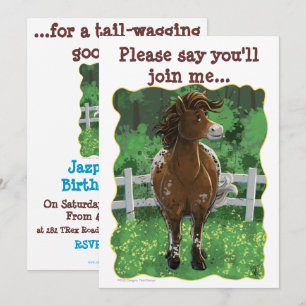 Party Time Appaloosa Horse Invitation