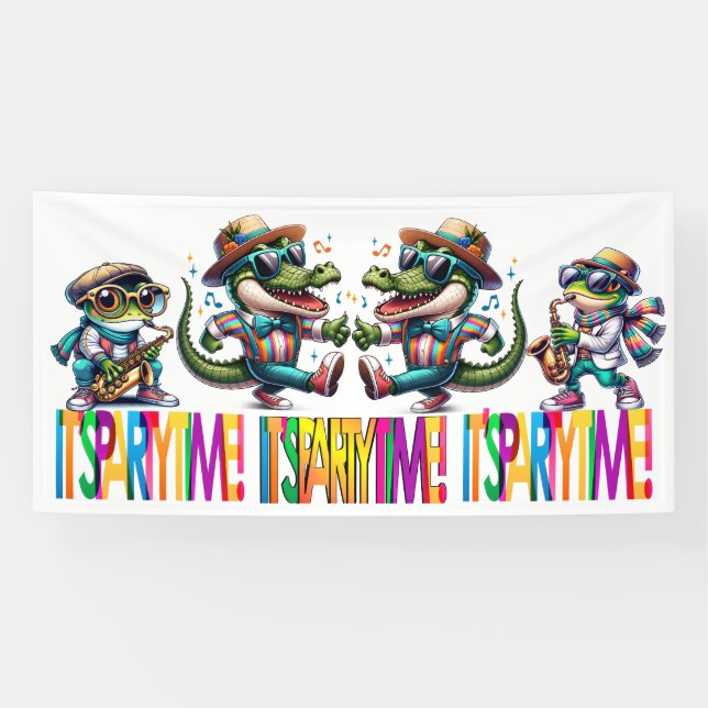 PARTY TIME  BANNER (Horizontal)