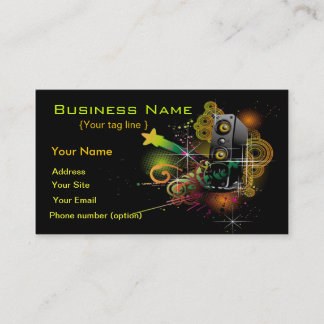 Party Time Business Card Template