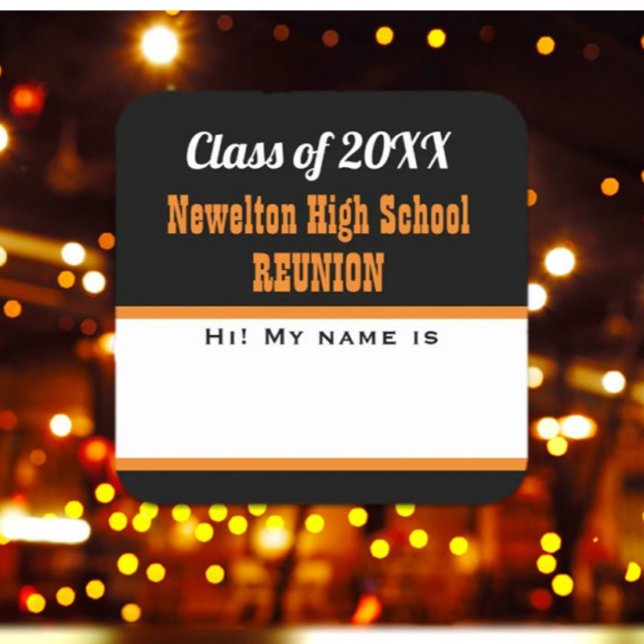 Party Time! Classe Reunion Matte nom étiquette Sti (Créateur téléchargé)