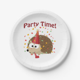 Party Time! Confetti Hedgehog Paper Plate