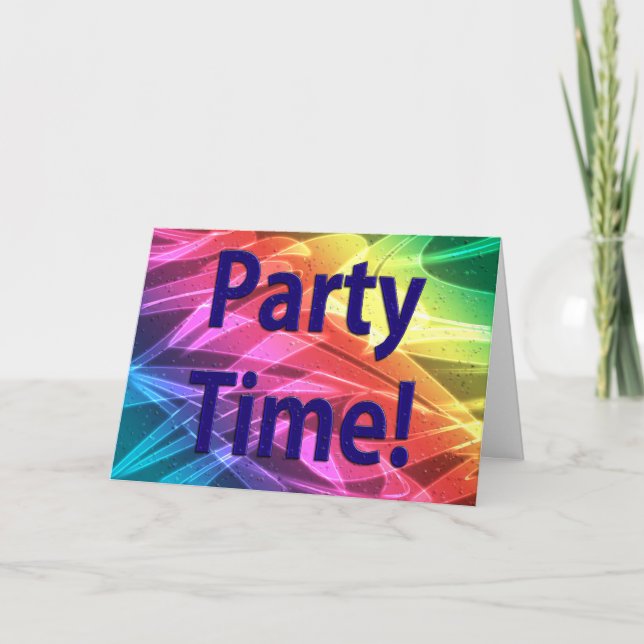 Party Time-Congratulations On Your Accomplishments Card (Front)