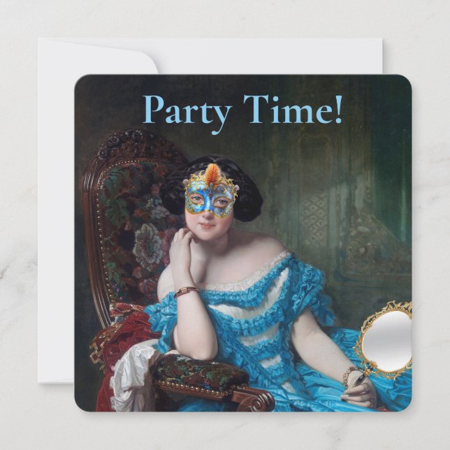 Party Time Countess in Masquerade  Announcement (Front)