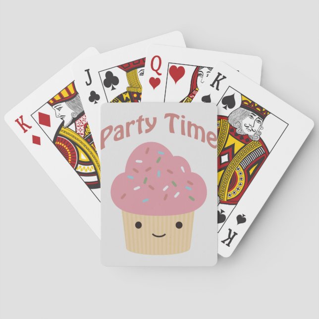 Party TIme Cupcake Playing Cards (Back)