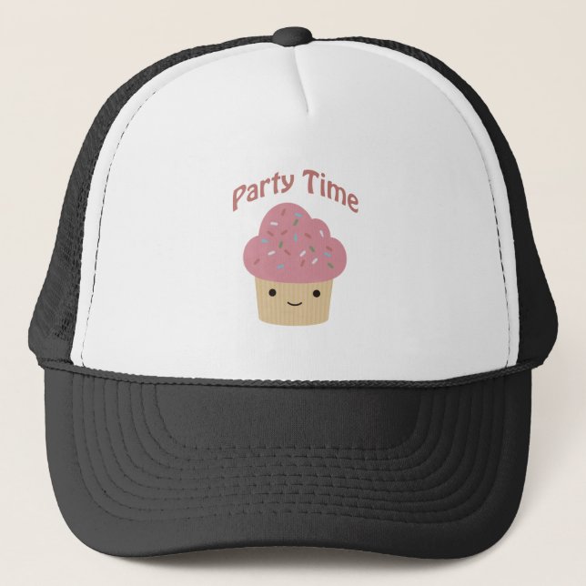 Party Time Cupcake Trucker Hat (Front)
