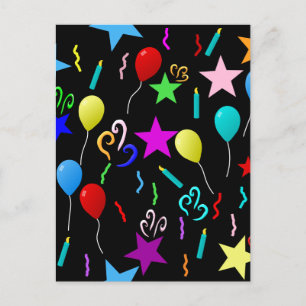 Party Time, festive design, Postcard