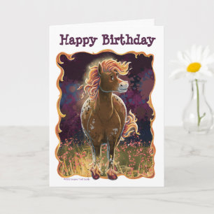 Party Time Fire Horse Card