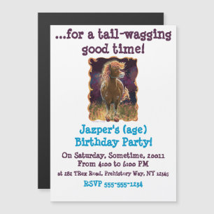 Party Time Fire Horse Magnetic Invitation