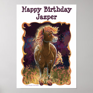 Party Time Fire Horse Poster
