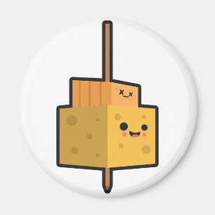 Party Time Food Cheese Stick Magnet