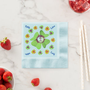 Party Time - Four Leaf Clover Napkin