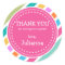 Party Time Girls Birthday Thank You Favour Sticker