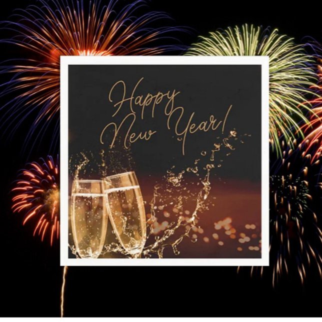 Party-time! Happy New Year Napkins (Creator Uploaded)
