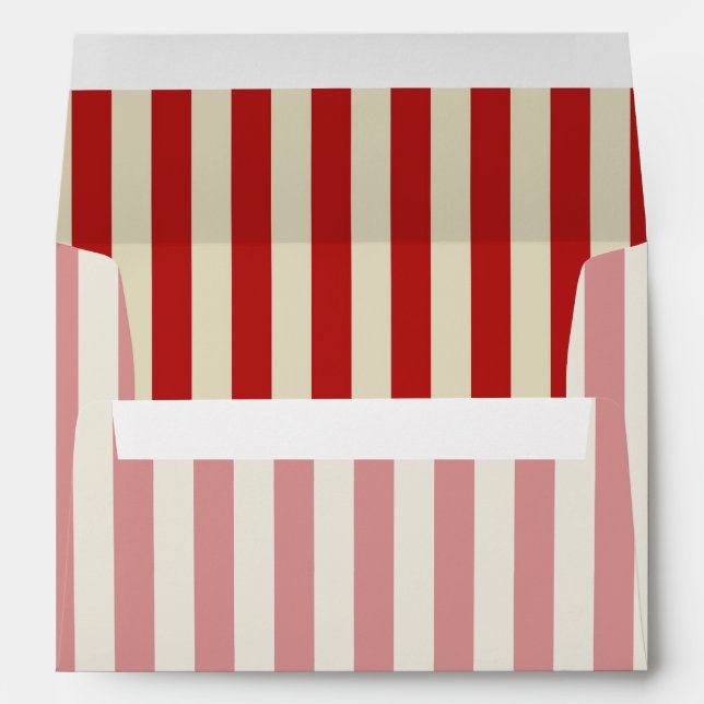 Party Time in Retro Popcorn Style Envelopes (Back (Bottom))