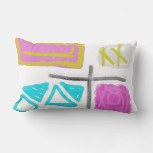 Party time in the spring lumbar pillow (Front)