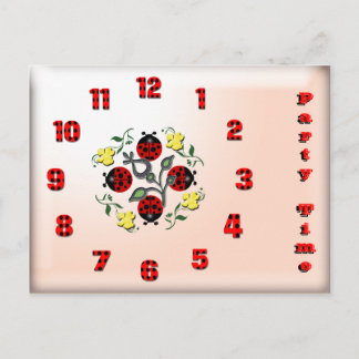 Party Time Invitation Postcard