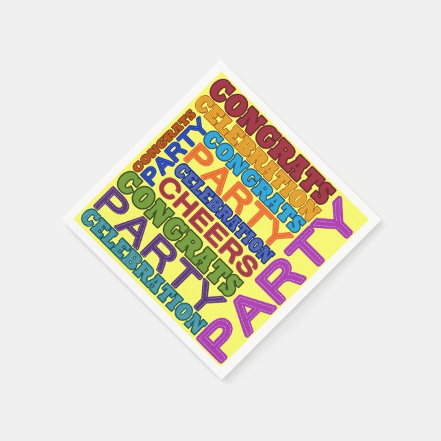 party time! napkin (Corner)
