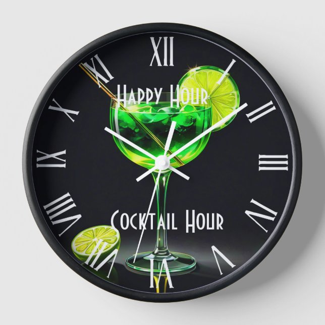 Party Time Neon Popular Personalized Clock (Front)